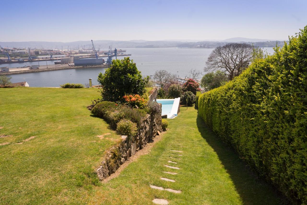 Apartamento Con Piscina Y Excelentes Vistas Ferrol Kültér fotó