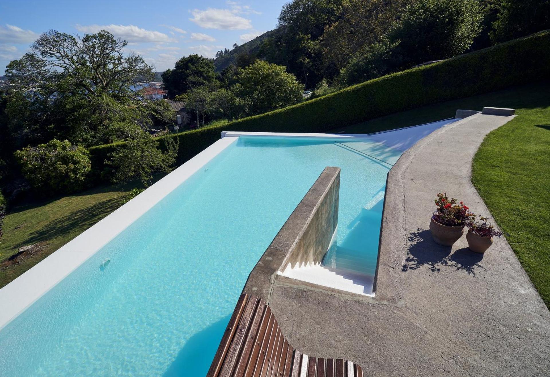 Apartamento Con Piscina Y Excelentes Vistas Ferrol Kültér fotó