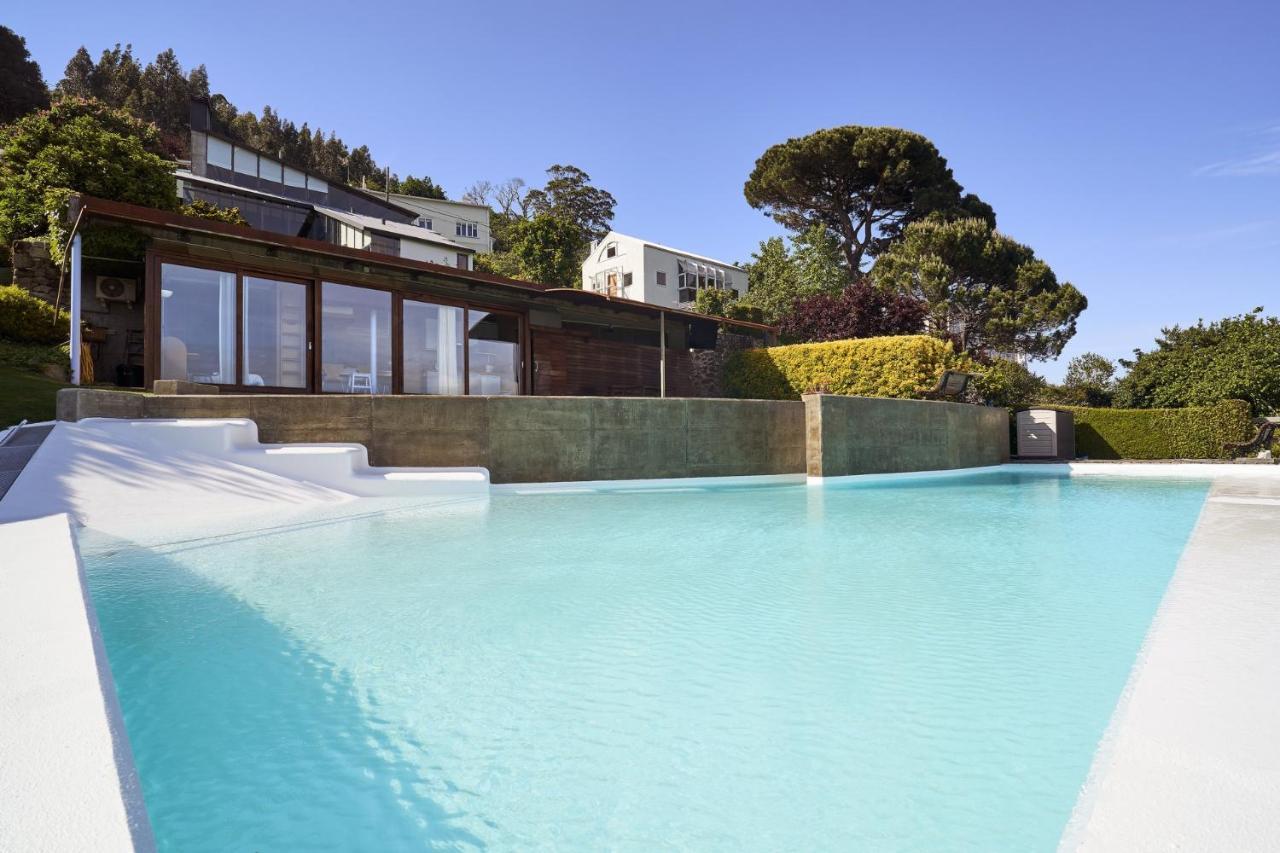 Apartamento Con Piscina Y Excelentes Vistas Ferrol Kültér fotó