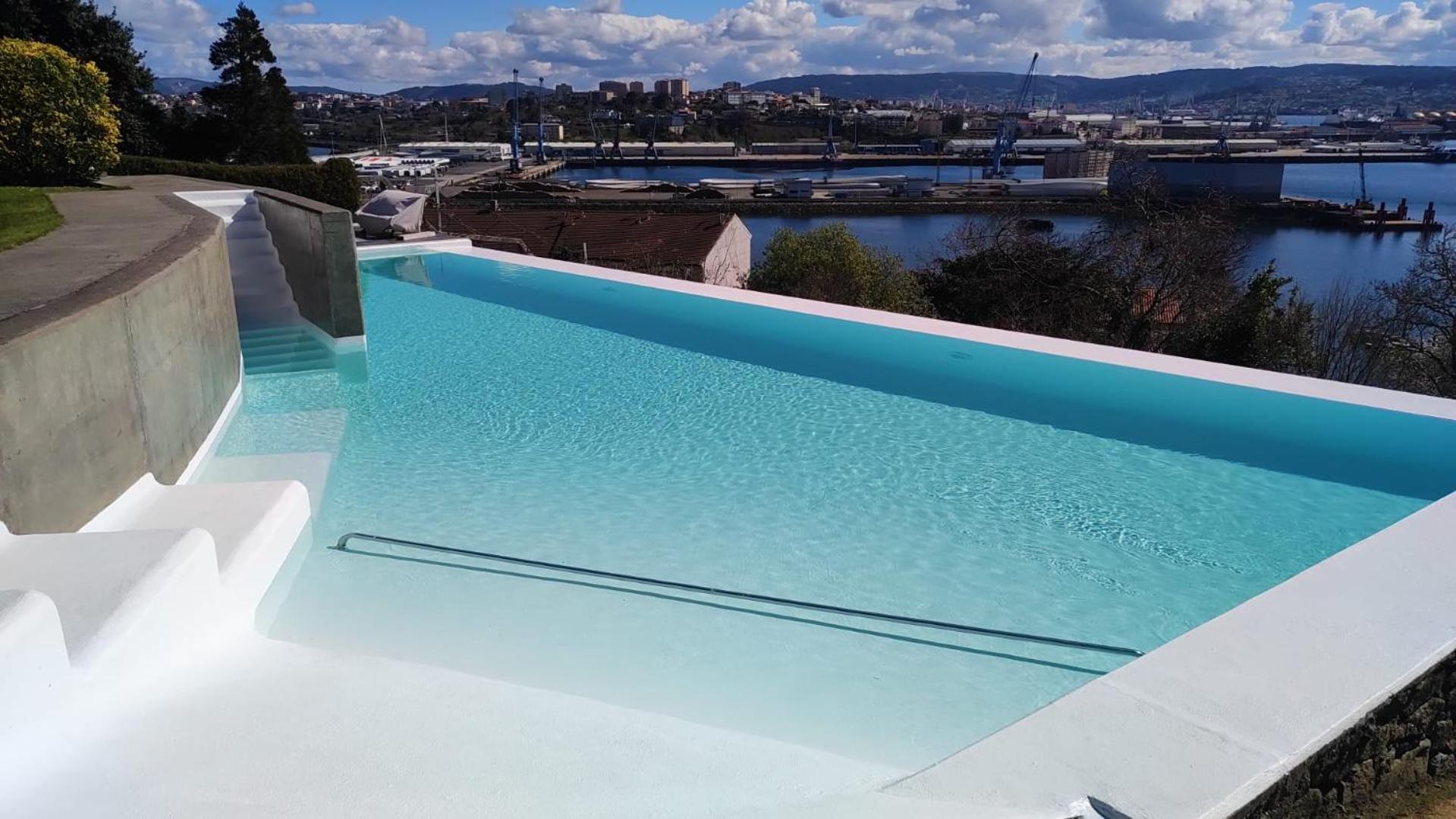 Apartamento Con Piscina Y Excelentes Vistas Ferrol Kültér fotó